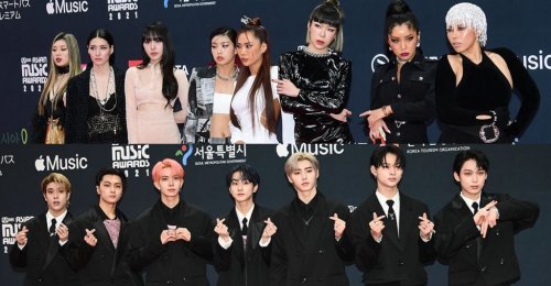 รวมภาพ ดารา นักร้อง เปิดตัวพรมแดง ในงาน Mnet Asian Music Awards 2021